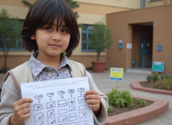 a_realistic_photo_of_an_iranian_child_9_to_11_years_old_participating_in_an_outdoor_math_game_in_a__ei4a9p3ttd22vhk9ith3_3